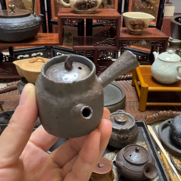 南蛮柴烧壶一把一