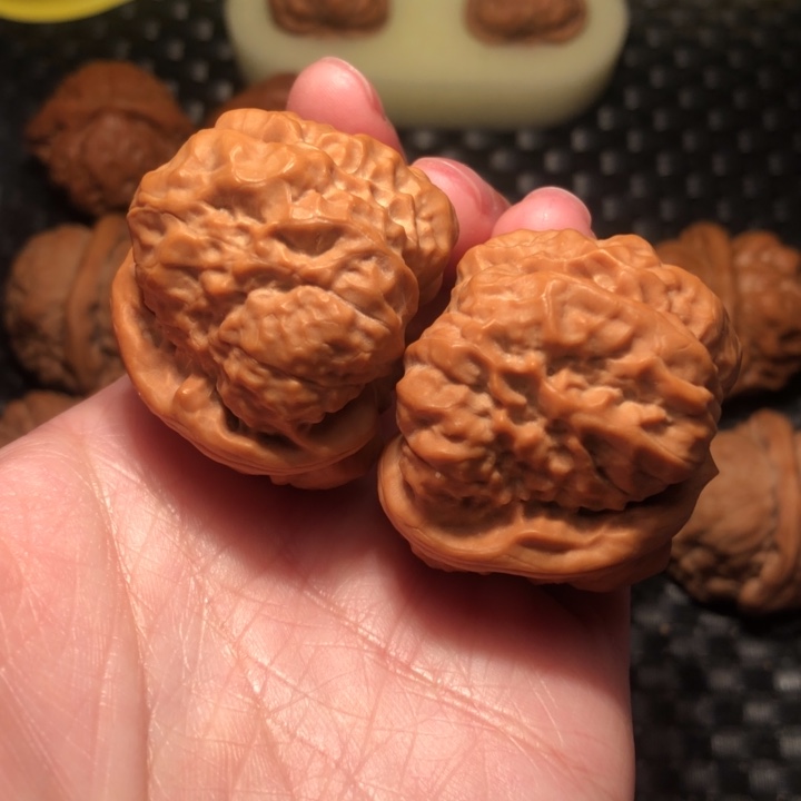 文玩核桃把件八蹬腿暴力肌肉41全品