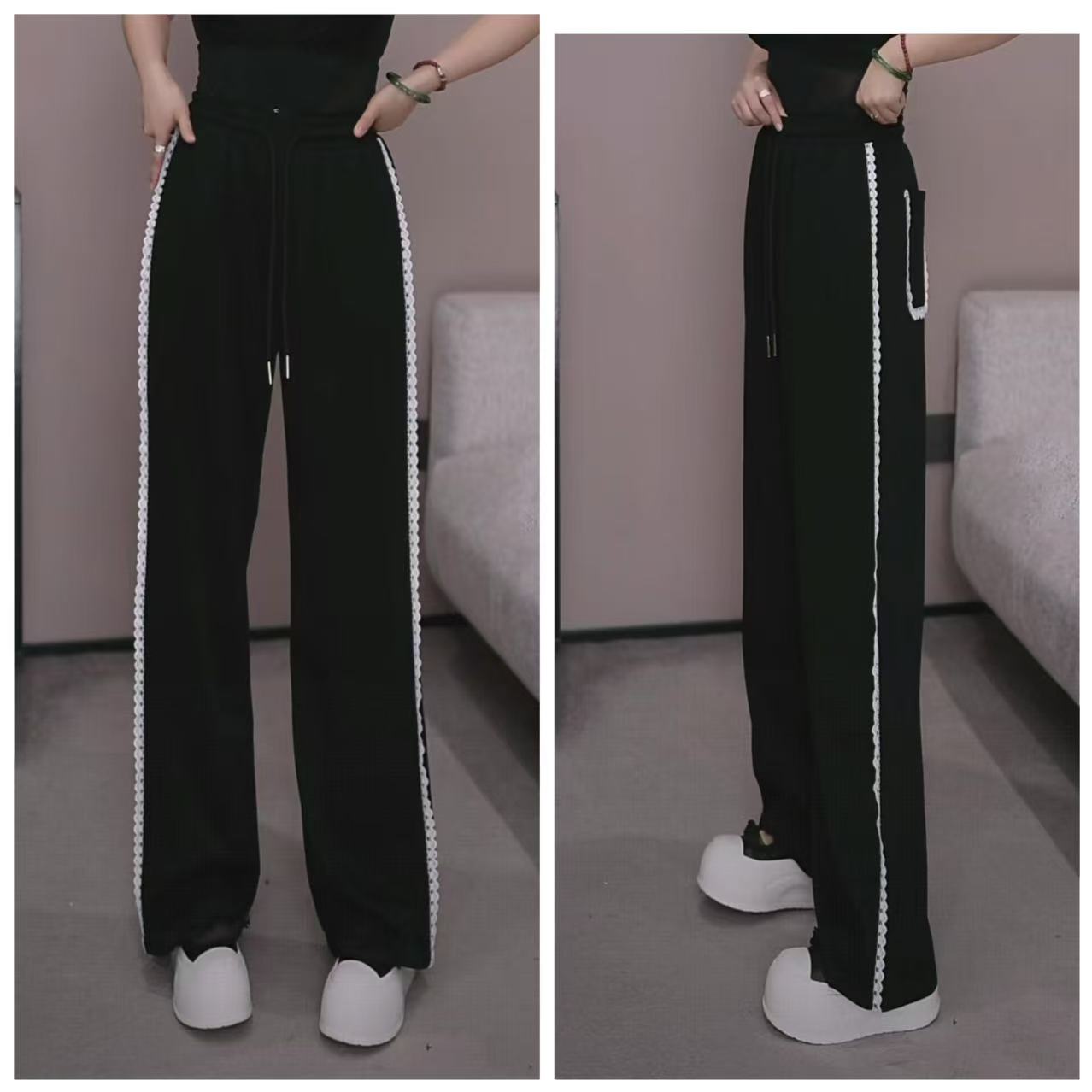 【No退换】瑕疵品 欧货【靠抢！ 蕾丝边休闲裤】UP 165