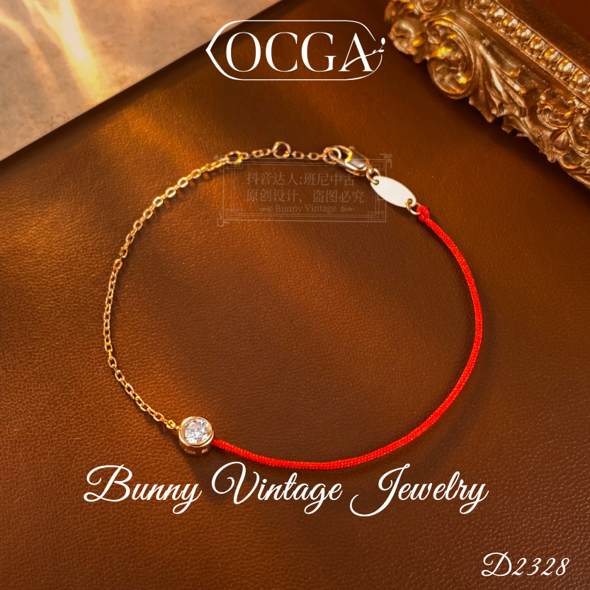 925银莫桑石手链  D1392 法 Redline X 秋冬OCGA手链