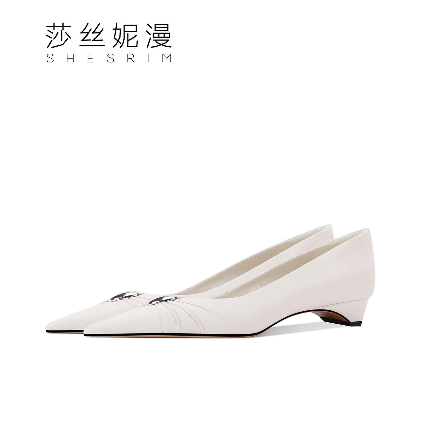 307-2025新款法式尖头高跟鞋女气质百搭细跟时尚单鞋小众浅口真皮