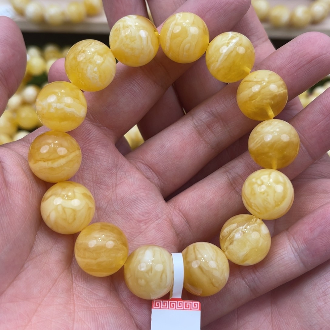 未镶嵌琥珀手链蜜蜡手串卡16.7