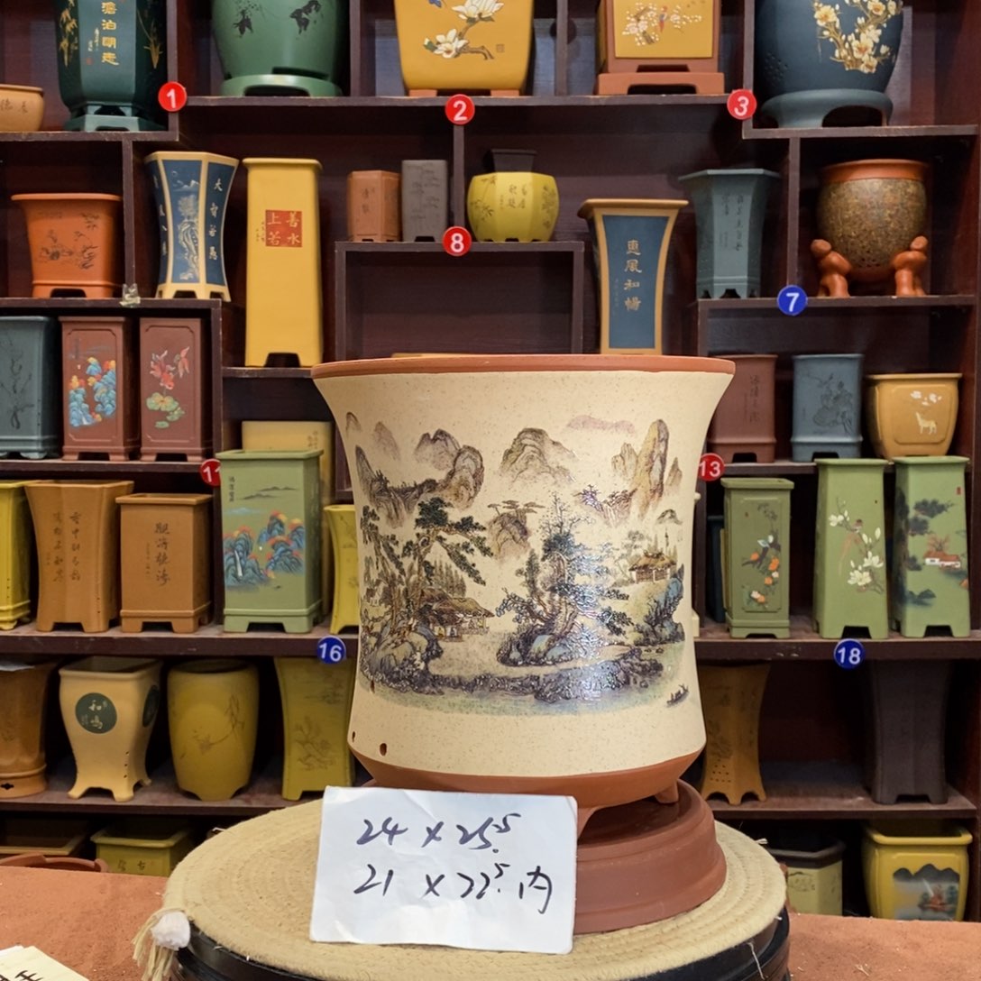 紫砂花盆紫砂作品