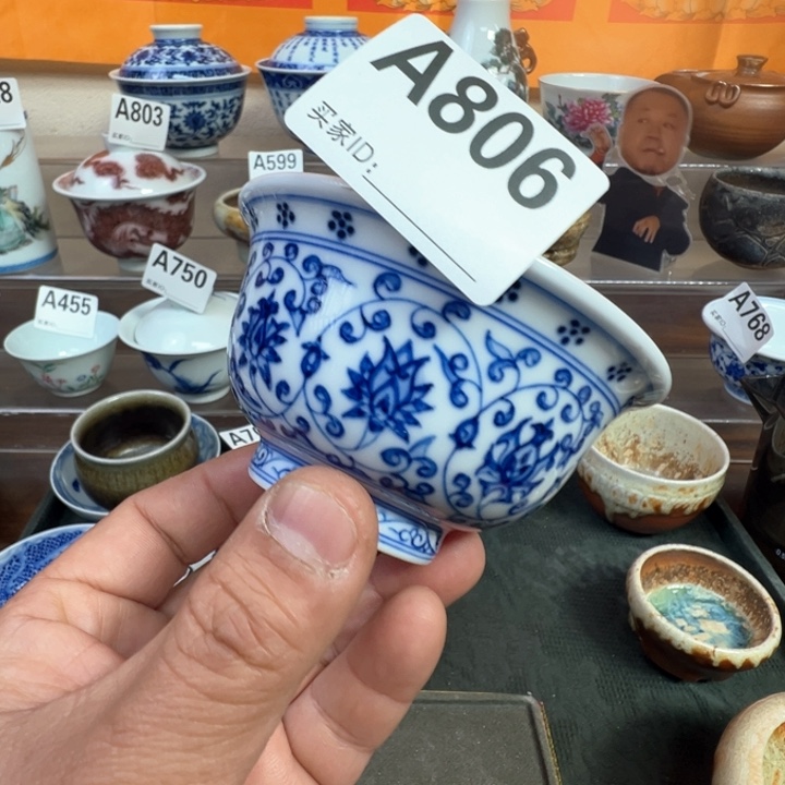 摆件806景德镇手工柴烧茶器