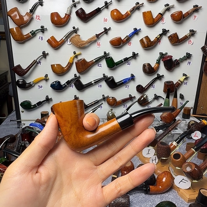 山***松石楠木烟斗烟囱烟斗福利不退换