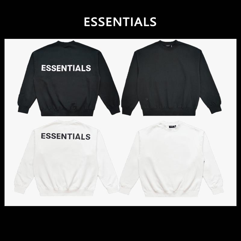 5折RIM FOG ESSENTIALS卫衣覆线高街宽松休闲圆领加绒长袖卫衣男