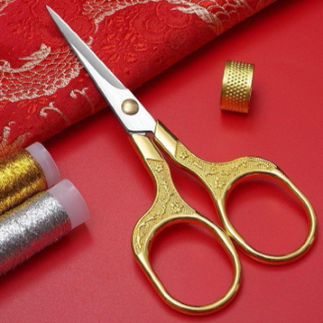 德艺L344合金小剪刀长度约13cm网红可爱精致多功能古风国风中式