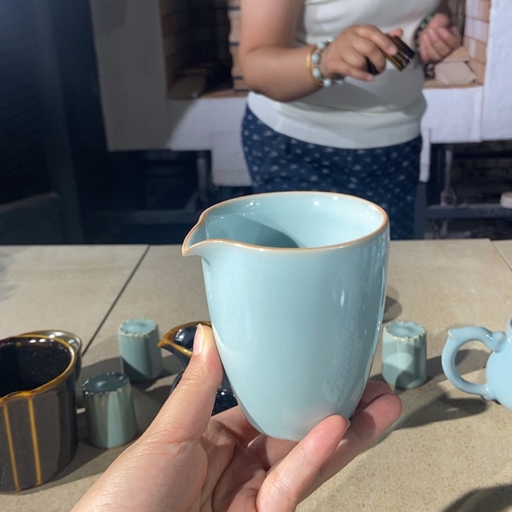 瓷片手工鹰嘴公道，全品