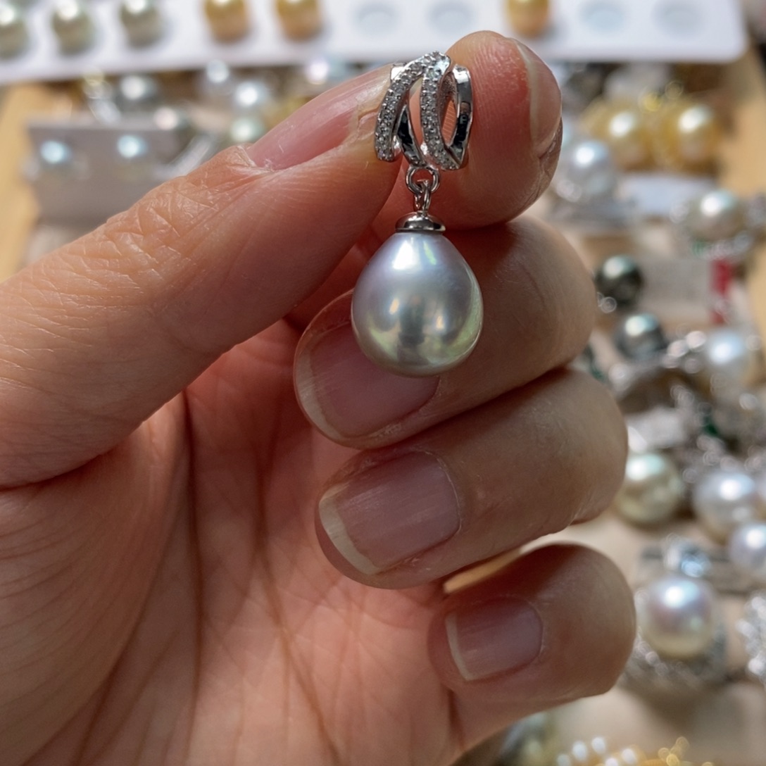 海水珍珠颈饰银S925镶嵌