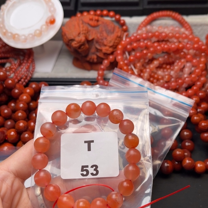 南红玛瑙未镶嵌多样性发货默认微瑕称重10mm