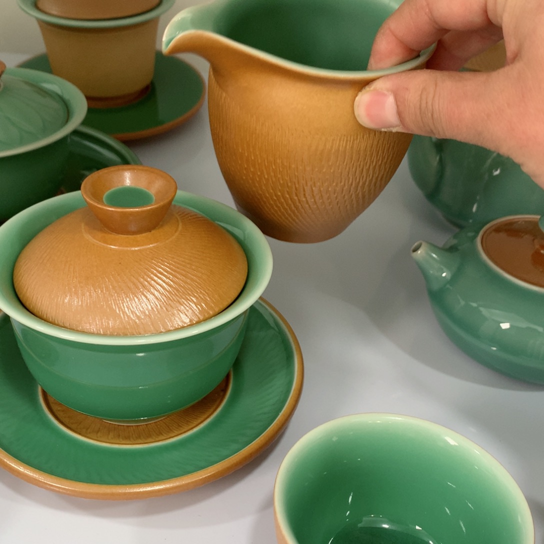 佚*龙泉青瓷茶具公道杯