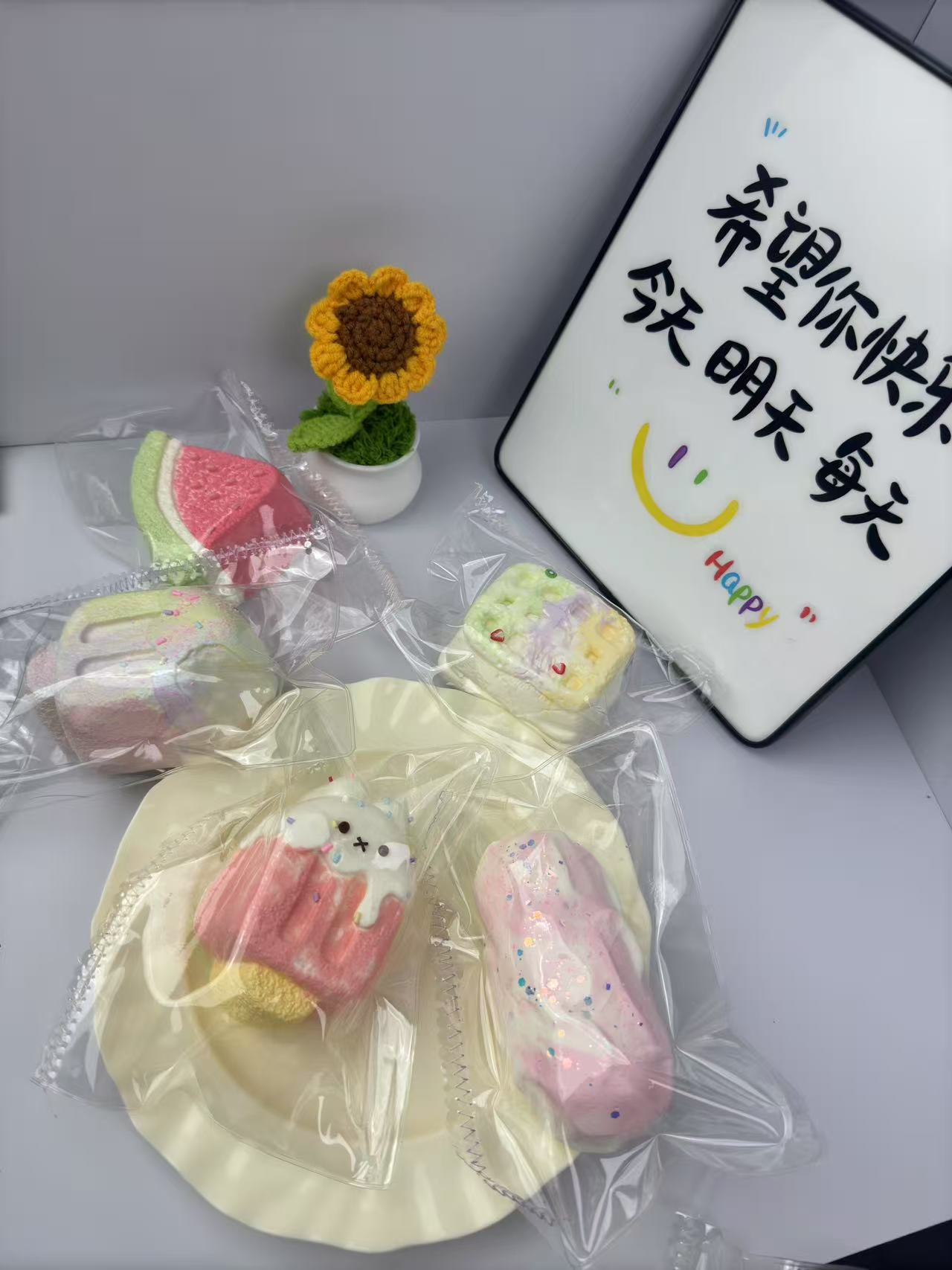 【趣创捏捏】交朋友具体已主播展示为准（颜色随机)软糯米一戳一个坑