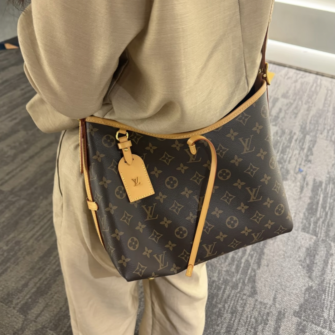 99新 LouisVuitton/路易威登 carryall 二手且曼
