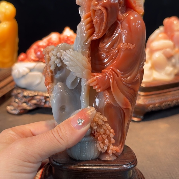 寿山石夜*寿山石摆件