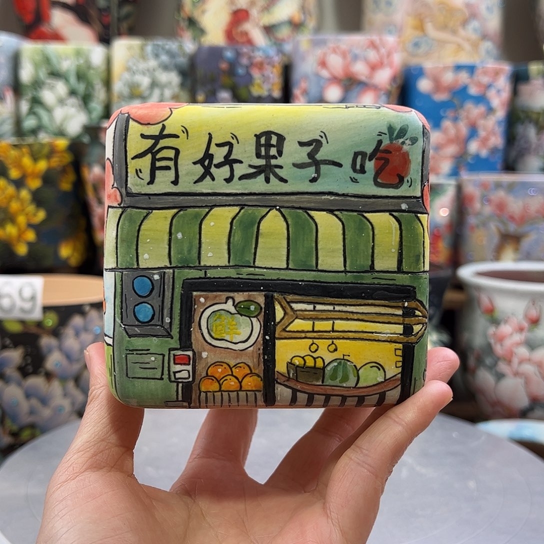 景德镇陶瓷花盆景德镇陶瓷花盆