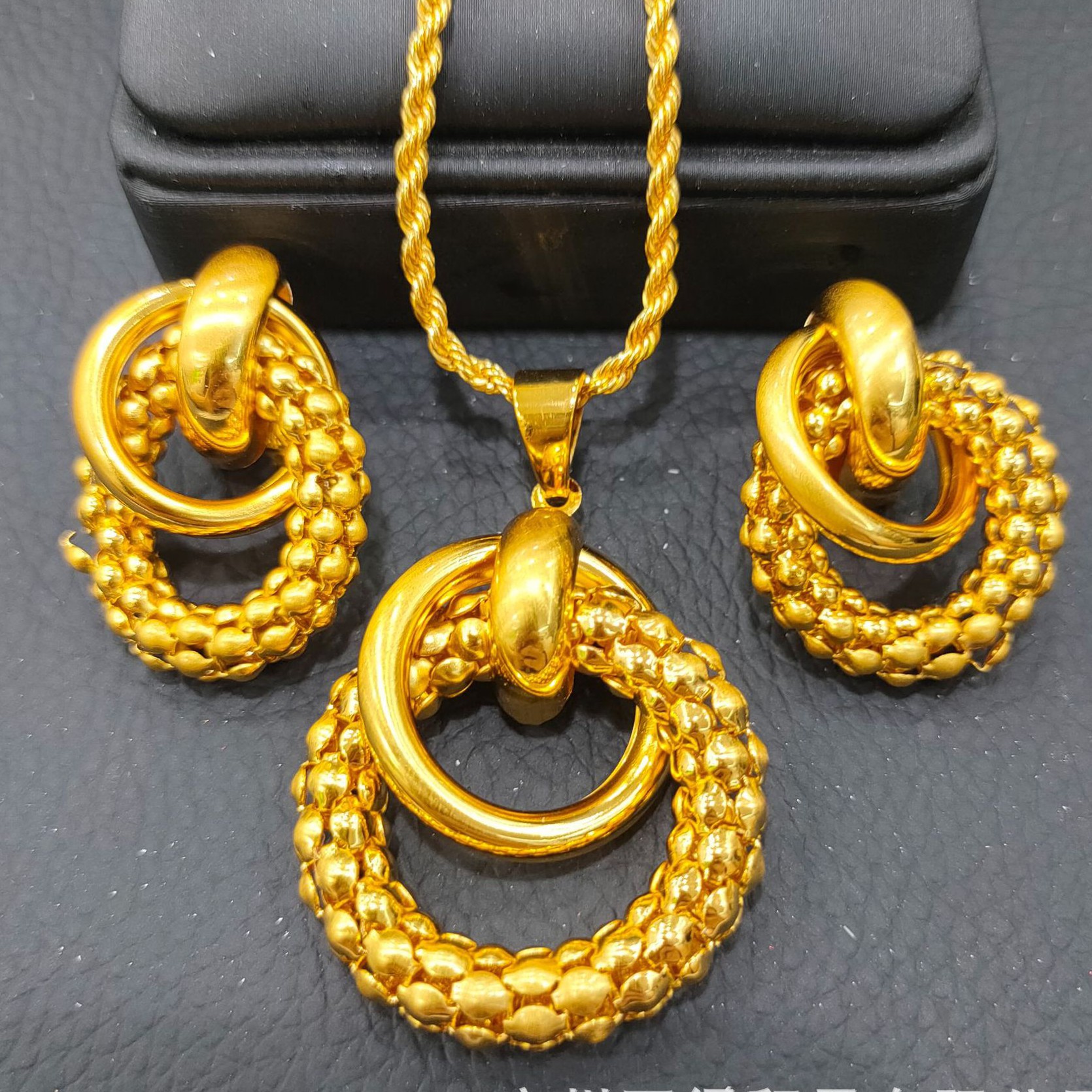 铜合金项链 【古米】2/11高级感链条款24欧美不掉色两件套饰品颈饰