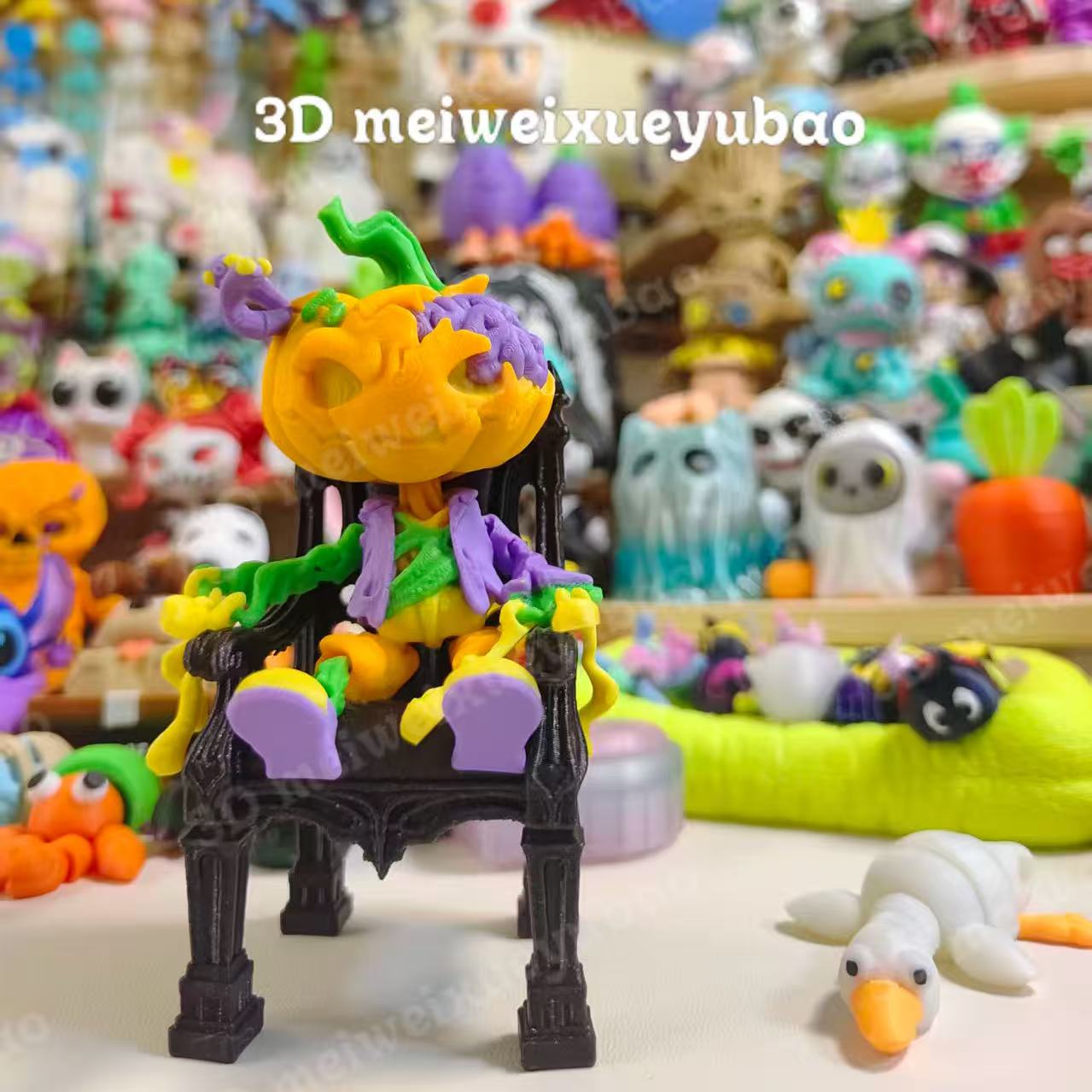 鳕鱼堡3D小玩具（南瓜人万圣节的小可爱）