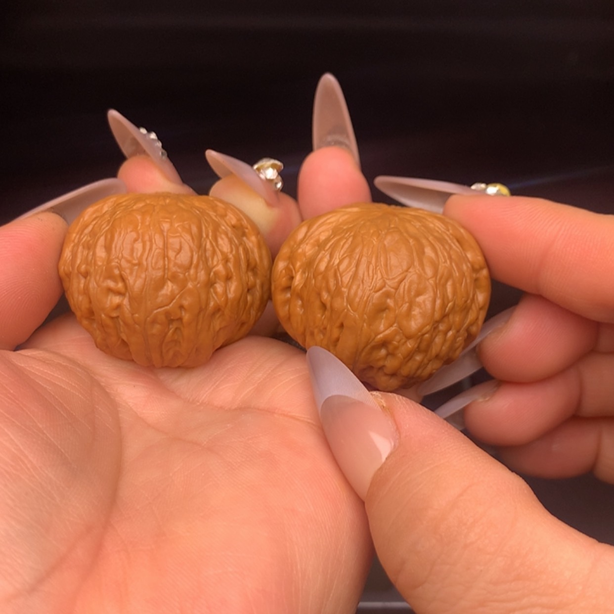 【闪购商品】文玩核桃把件常***?铁锤38➕微修