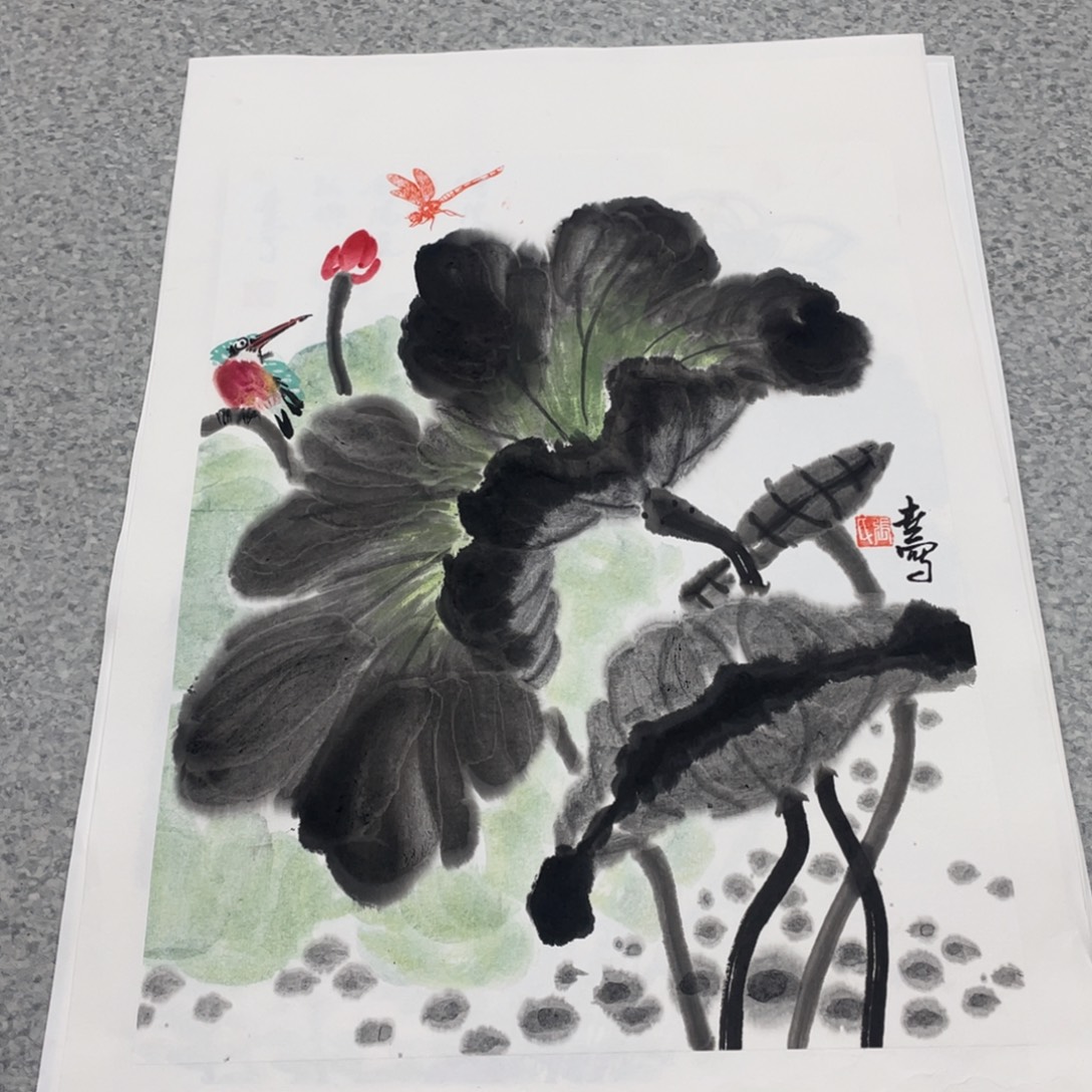 国画1.4平尺国画作品