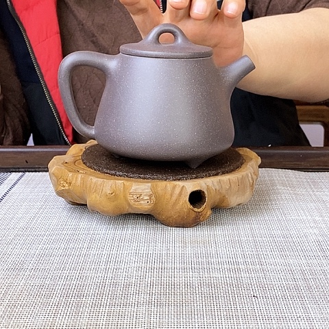 紫砂茶壶宜兴天青350cc