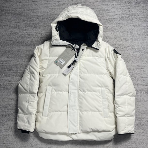 未使用 CANADA GOOSE 加拿大鹅 S 北辰白MacMillan连帽派克羽绒服