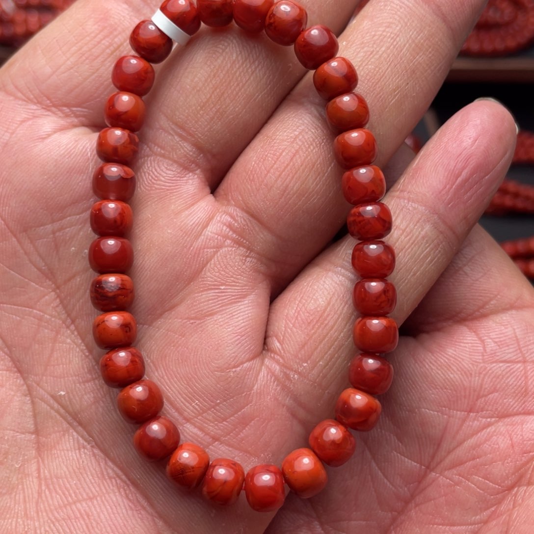 南红玛瑙原矿南红手串卡6未镶嵌杨**?