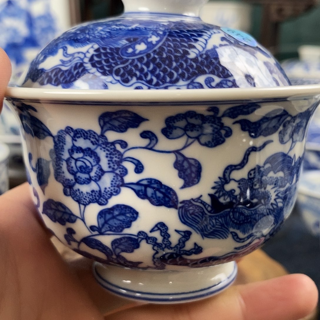 y***.瓷片景德镇手绘青花茶器24