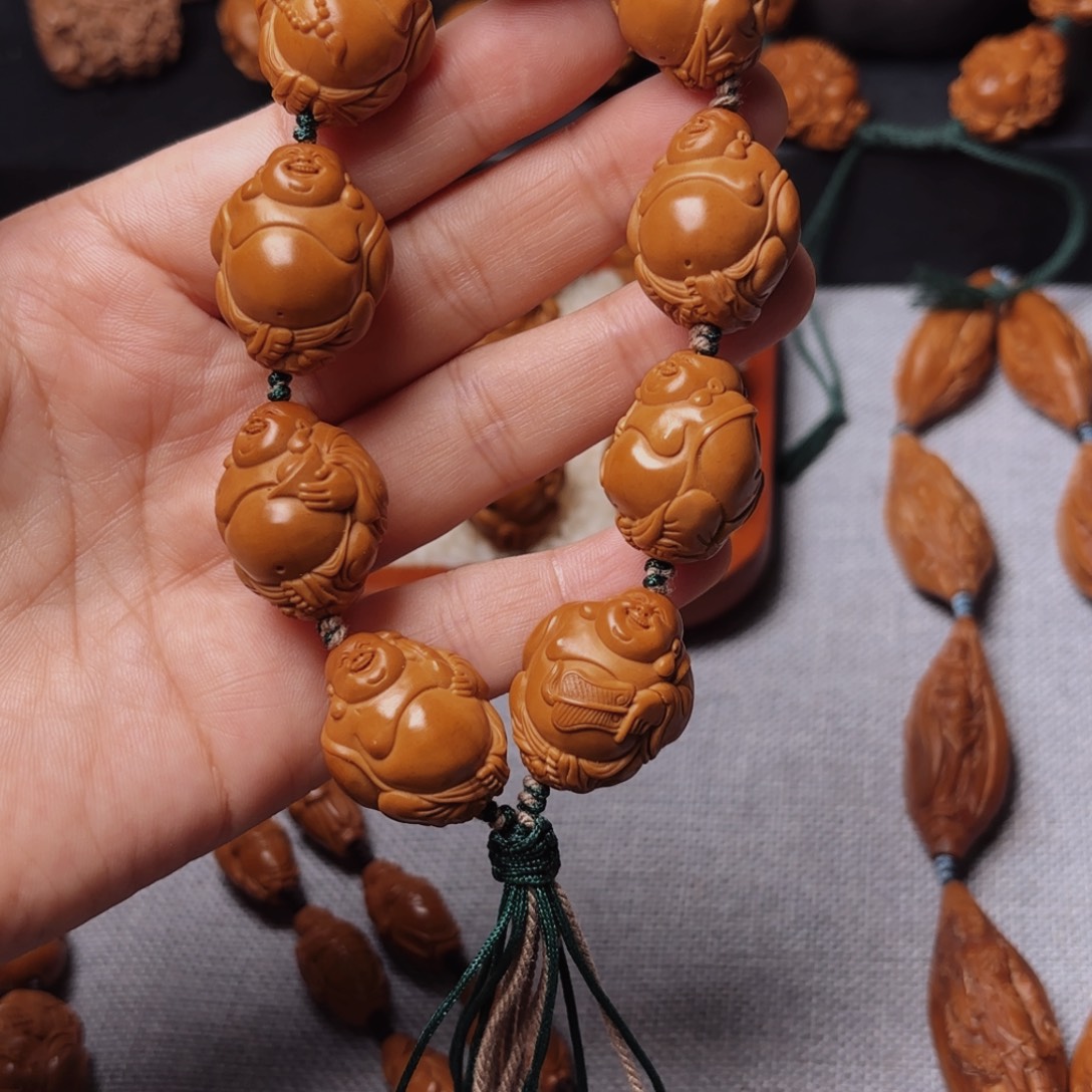 老***工橄榄核手串/手链弥勒