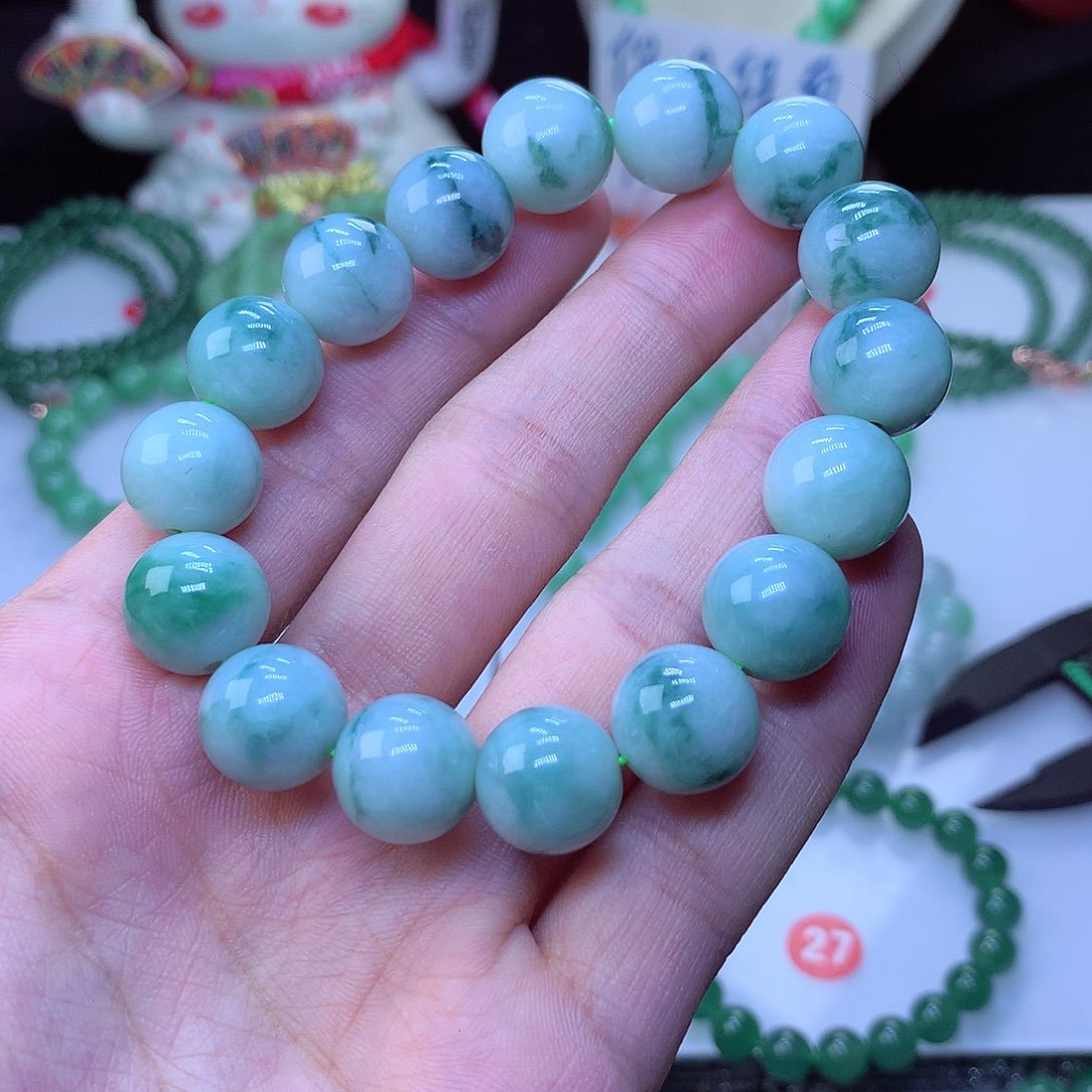 翡翠毛衣链未镶嵌