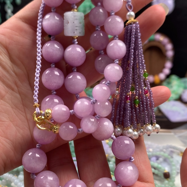 锂辉石项链未镶嵌项链