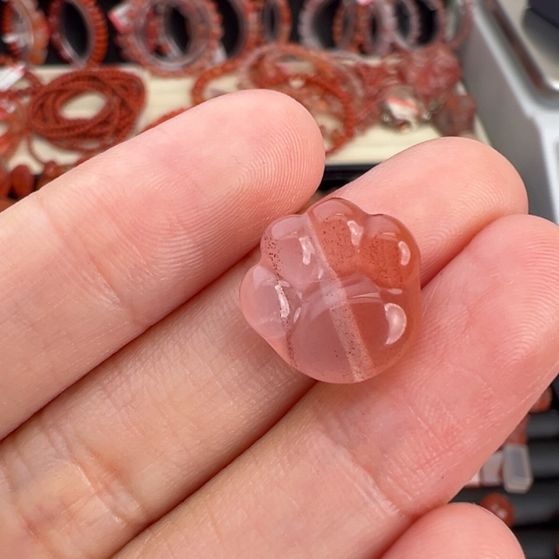 南红玛瑙未镶嵌颈饰猫爪