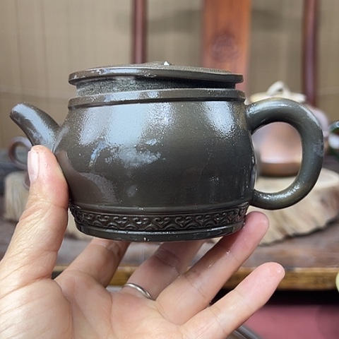 启***航戬谷龙窑柴烧茶壶10