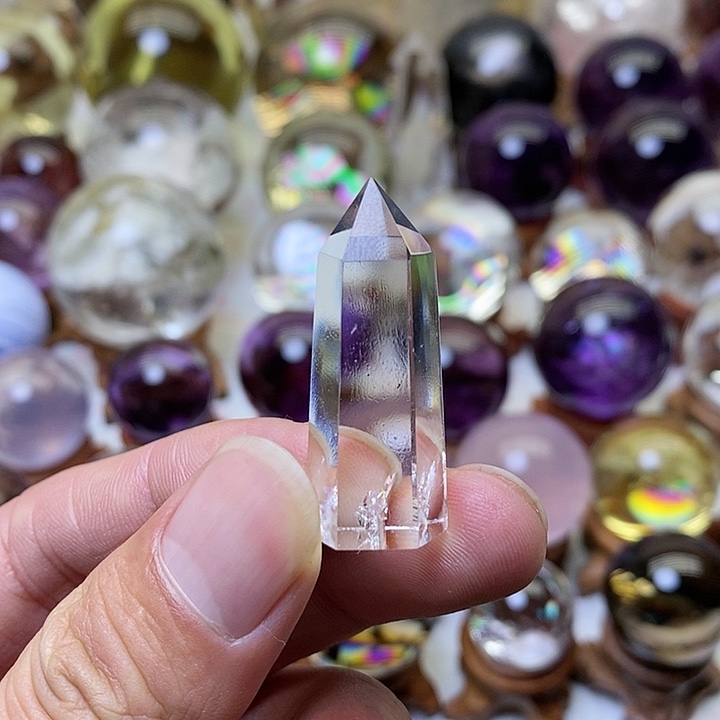 水晶白水晶柱子未镶嵌