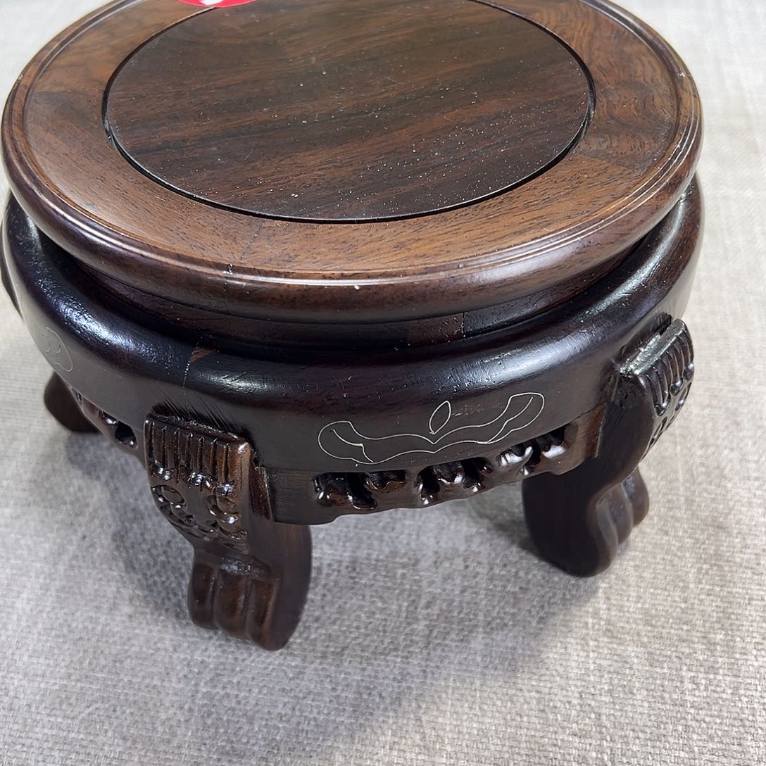 用***2红木底座精雕工艺品