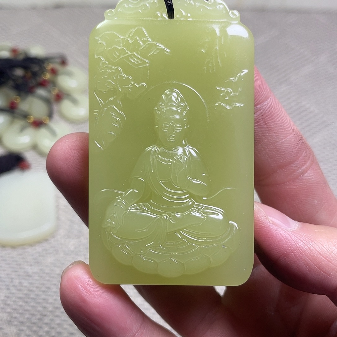 和田玉未镶嵌挂件