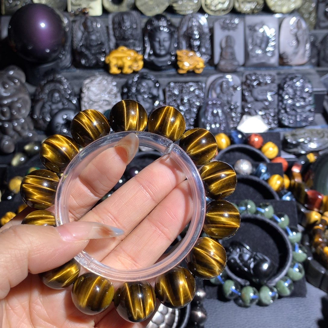 永***练木变石（虎睛石）未镶嵌手串