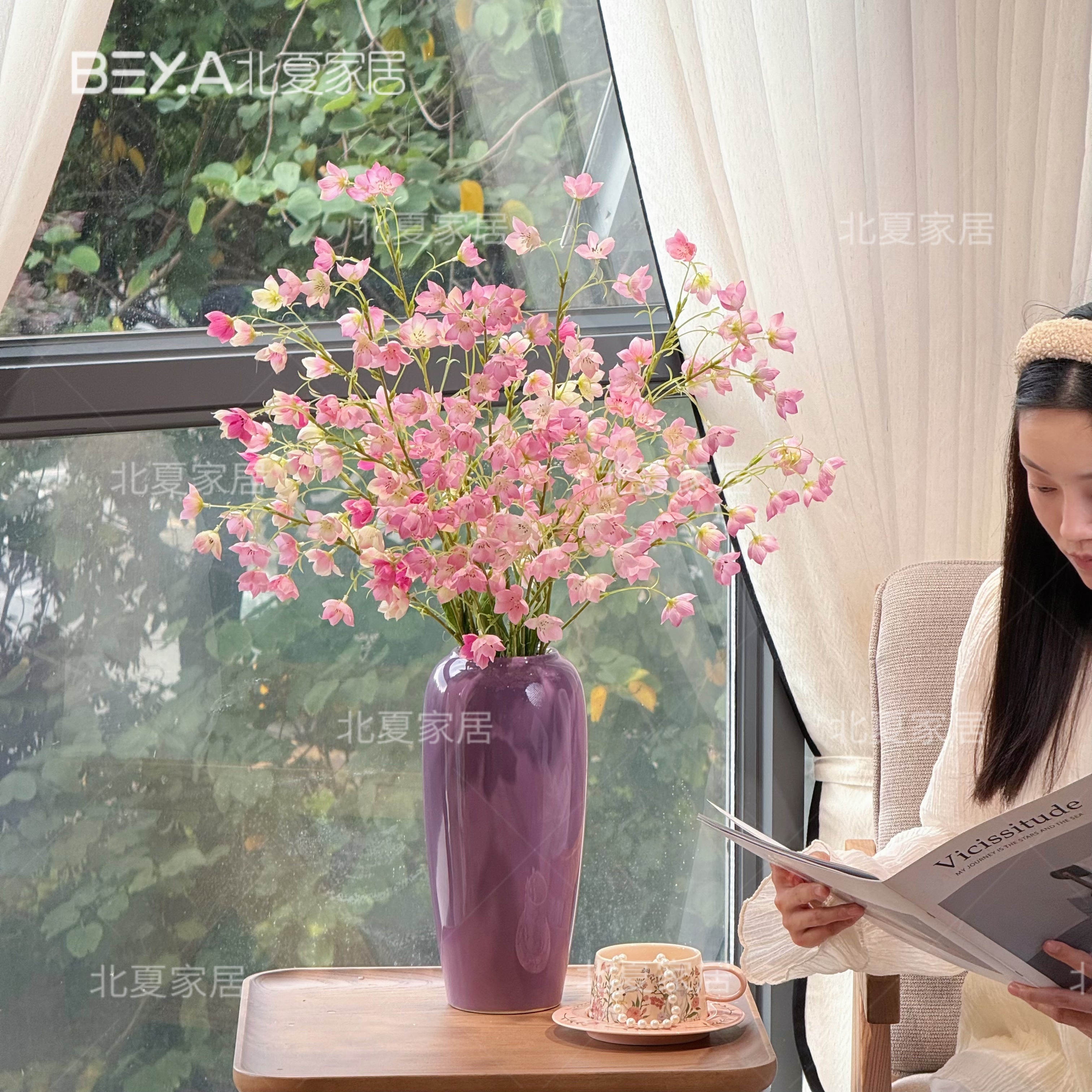 铃兰花仿真花客厅轻奢高端装饰花艺插花艺摆件餐桌假花家居摆件