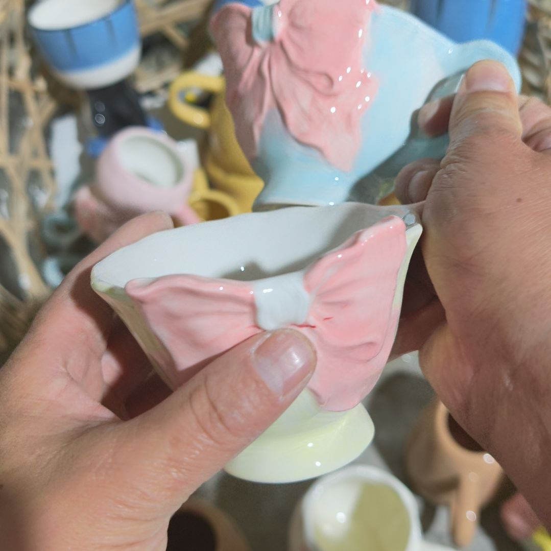 瓷瑕疵陶瓷介意不拍2个杯