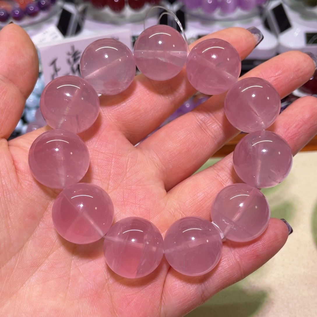 水晶手链未镶嵌燕粉晶