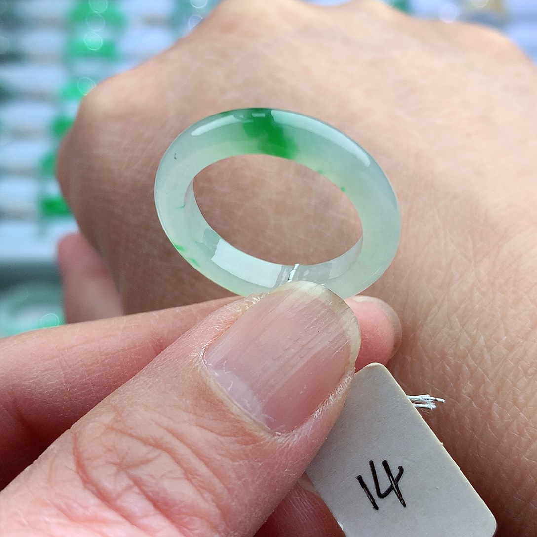 未镶嵌戒指翡翠14号