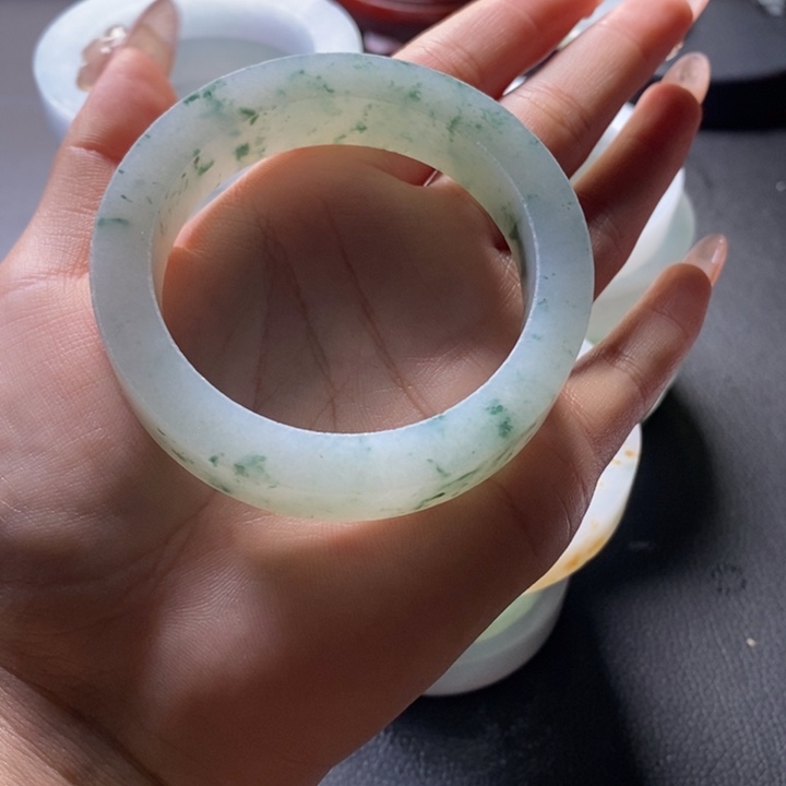 心***静定制翡翠未镶嵌缅甸翡翠手镯