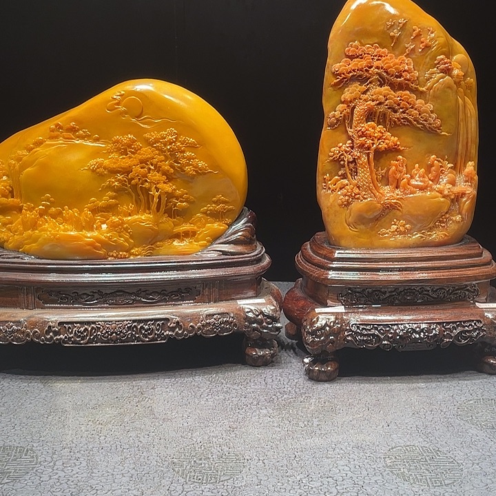 柯***柯寿山石山水画作品欣赏