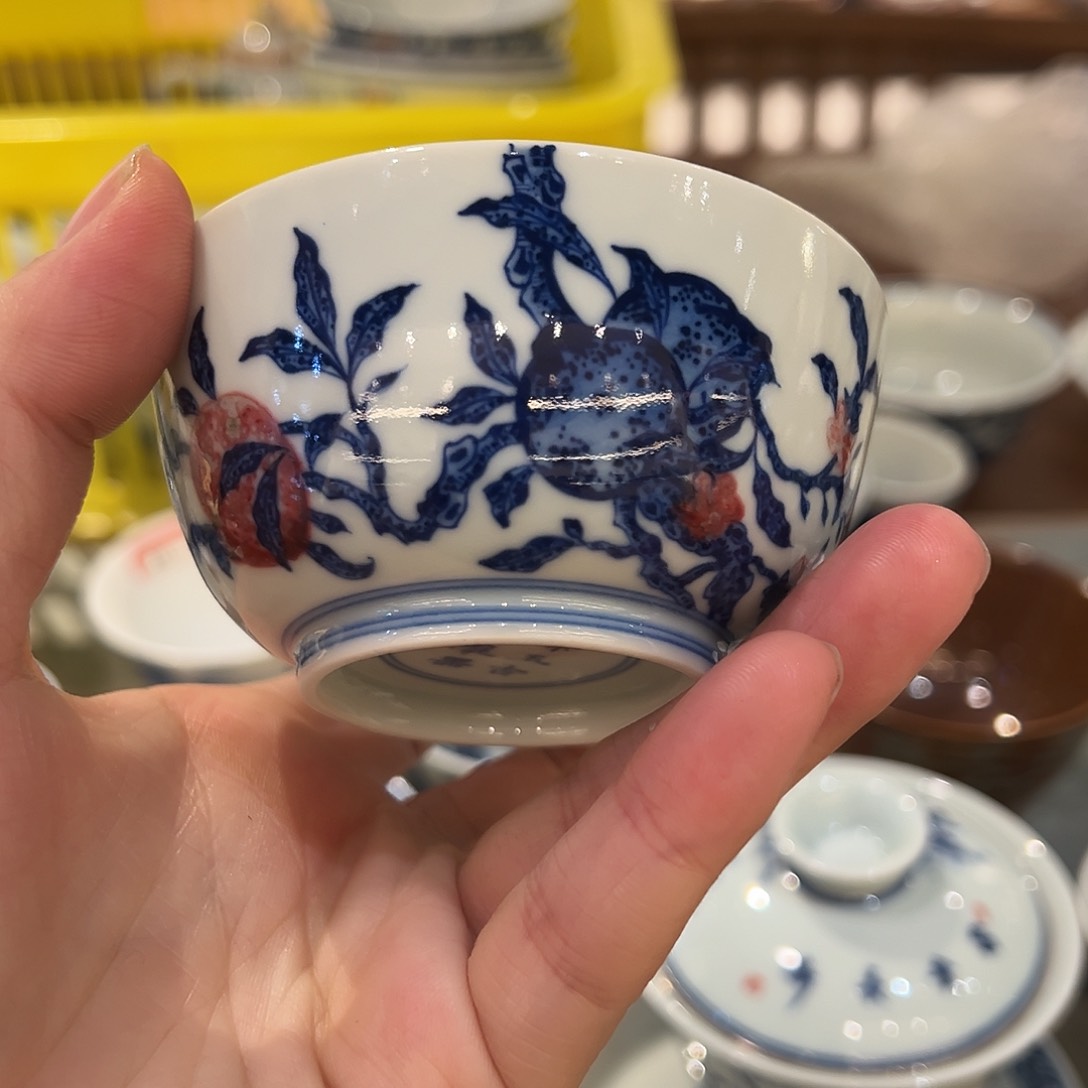 微瑕臻玉古坊桃子杯杯杯杯
