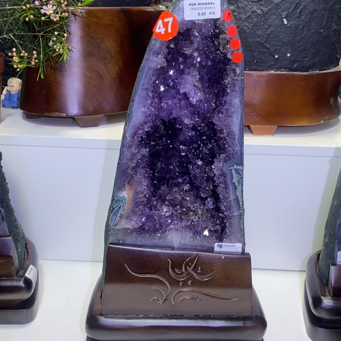 紫晶大型摆件（非配饰）银S925镶嵌