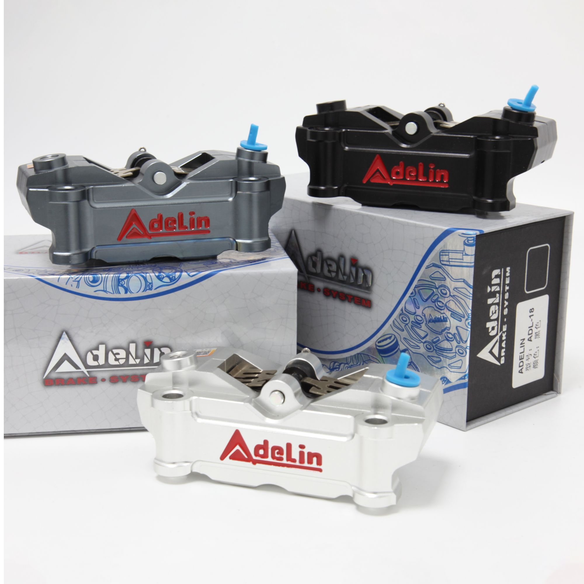 ADL/爱得利-18大幅射卡钳小牛九号前刹车改装