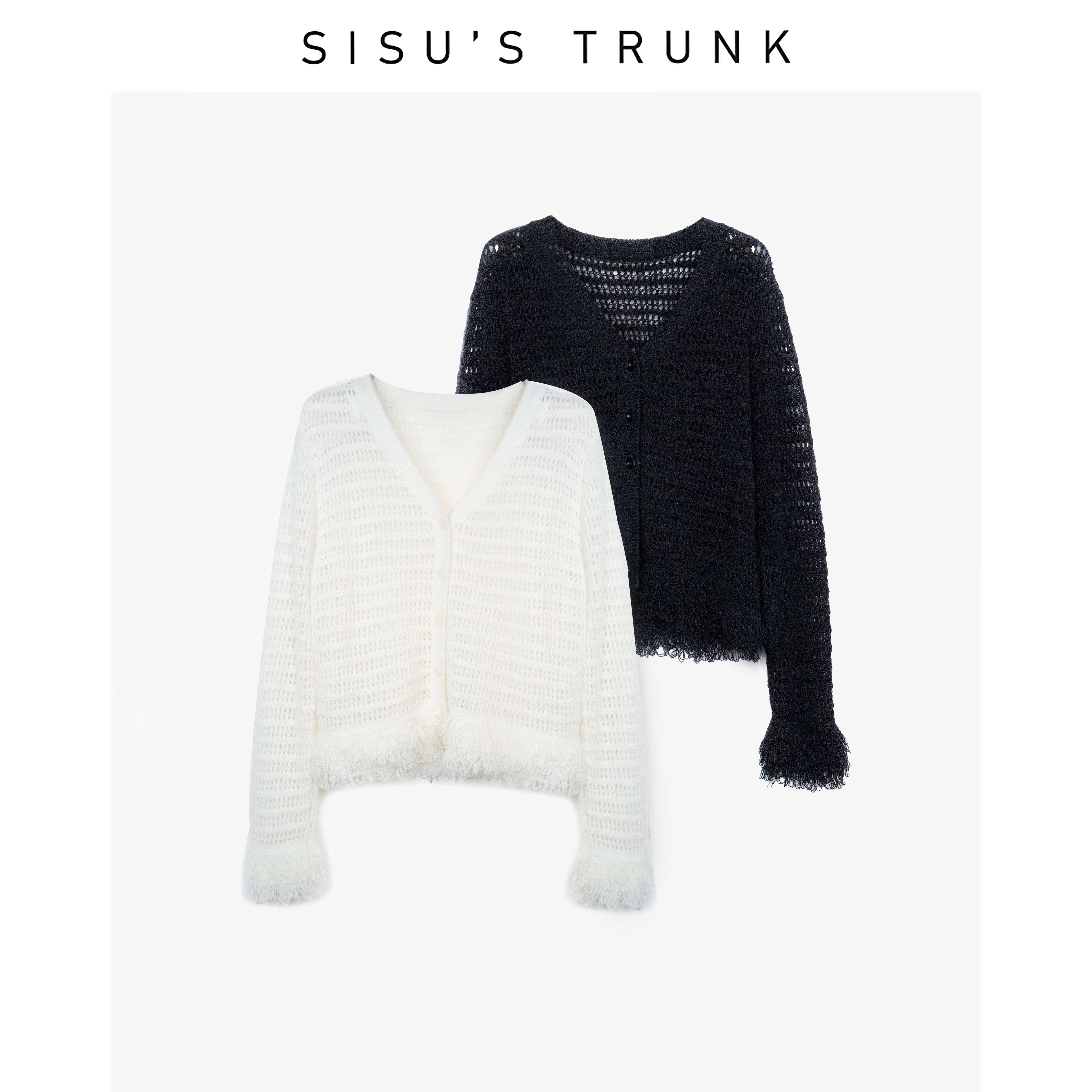 SISU【绽放】轻奢设计师独特漂亮洋气开衫女士针织衫