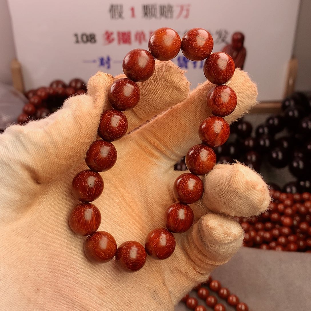 檀香紫檀（小叶紫檀）男*12单圈原生态泥料