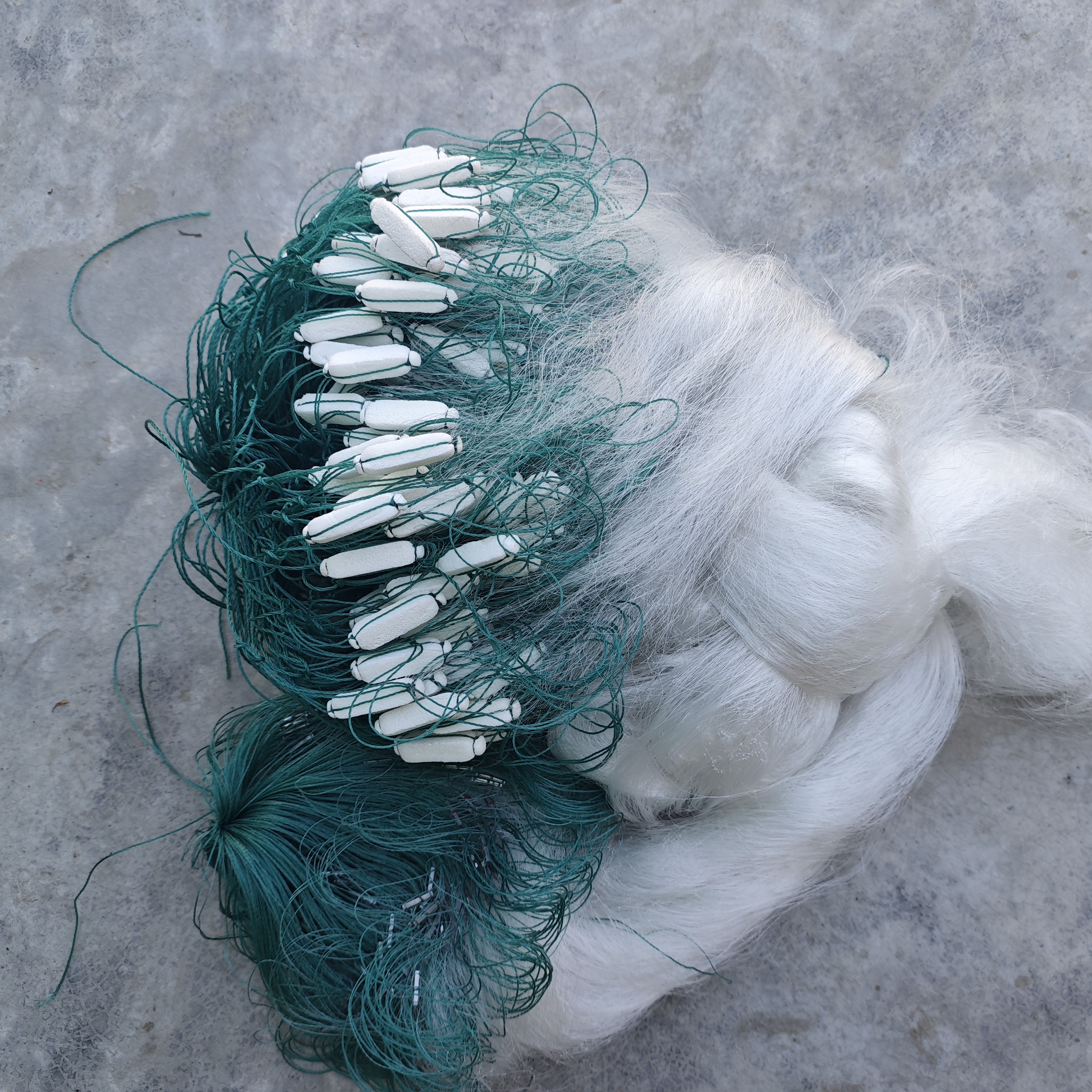 泗阳渔网三层提纲浮捕鱼适合翘嘴刀鱼花白鲢丝网三层沉三层粘鱼网