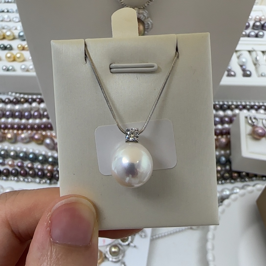 吊坠(赠链)淡水珍珠银S925镶嵌