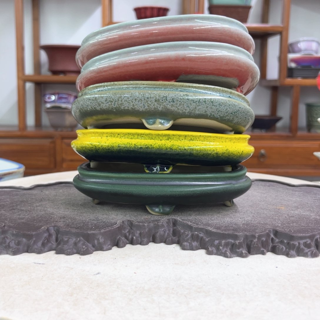 紫砂花盆瑕疵3.5-15-10。。。